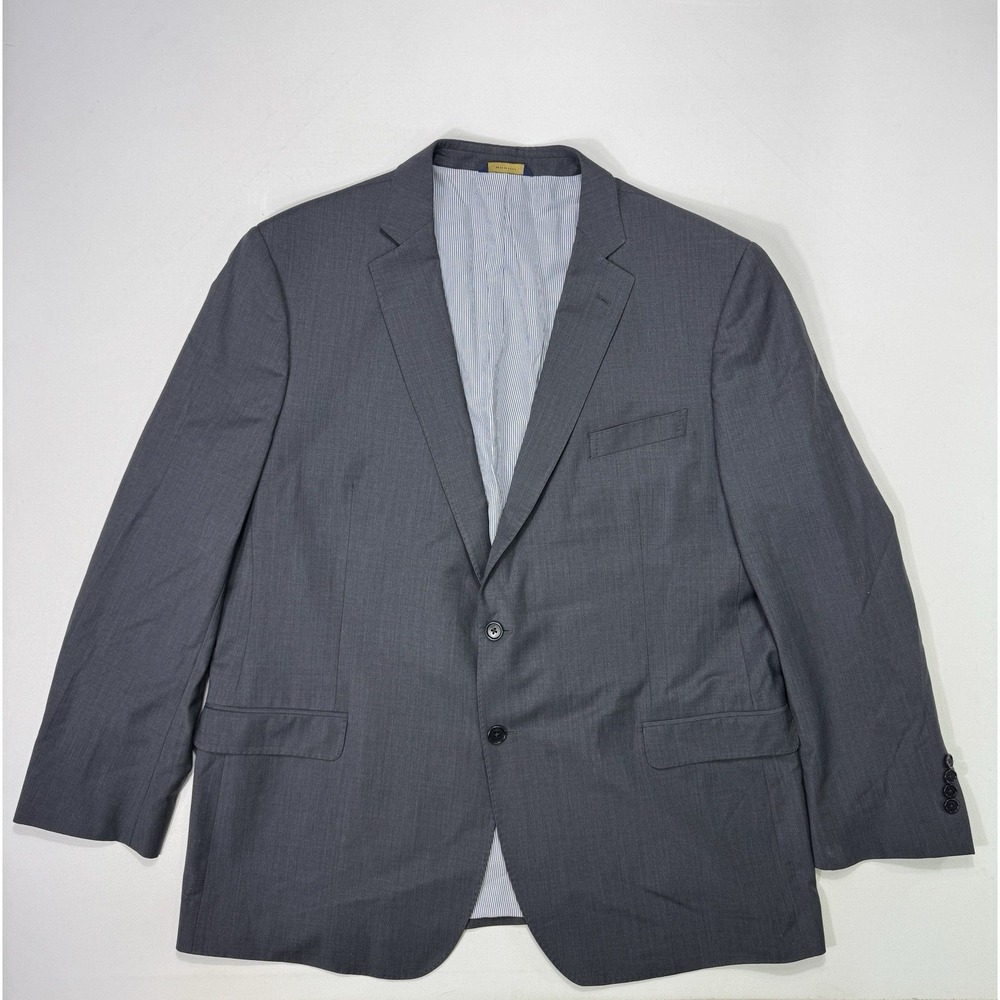 Brooks Brothers Explorer Madison Fit Blazer Men's 50L Wool Stretch Grey Modern